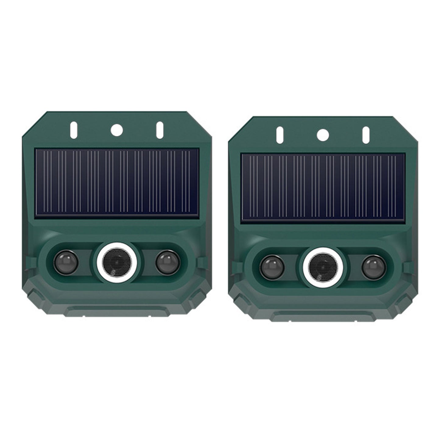 Solar Motion Sensor Alarm Animal Repeller With Strobe Light 129dB
