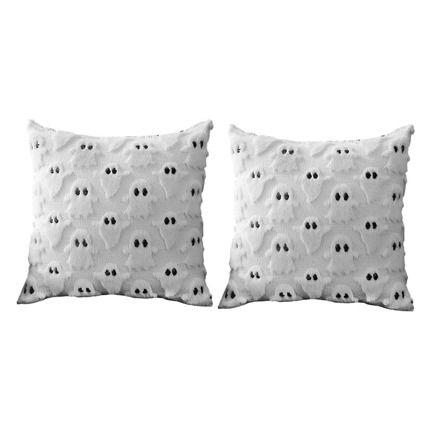 Ghost Pillow Covers - Soft Plush Decorative Throw Pillows (2PCS)