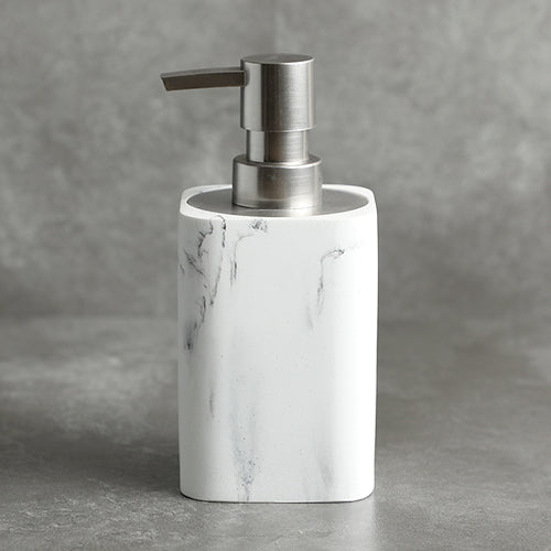 Nordic Style Resin Marble Bathroom 4-Piece Set with Storage Accessories