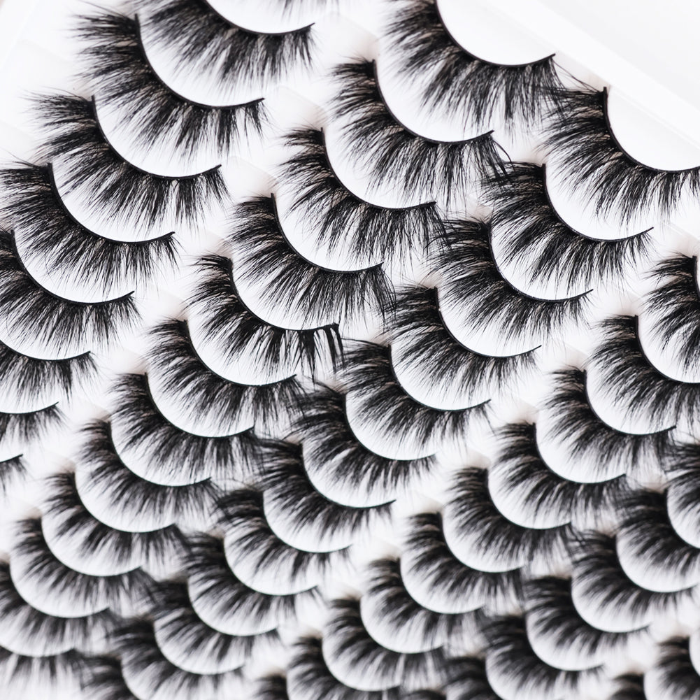 3D False Eyelashes - Multi-Layered Realistic Soft Lashes