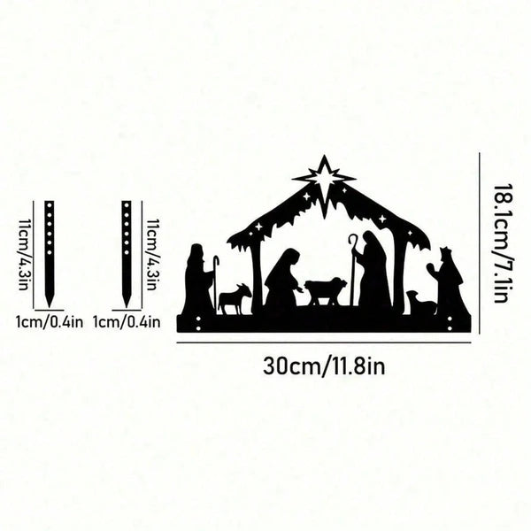 Waterproof Metal Nativity Projector Light for Outdoor Christmas Decor