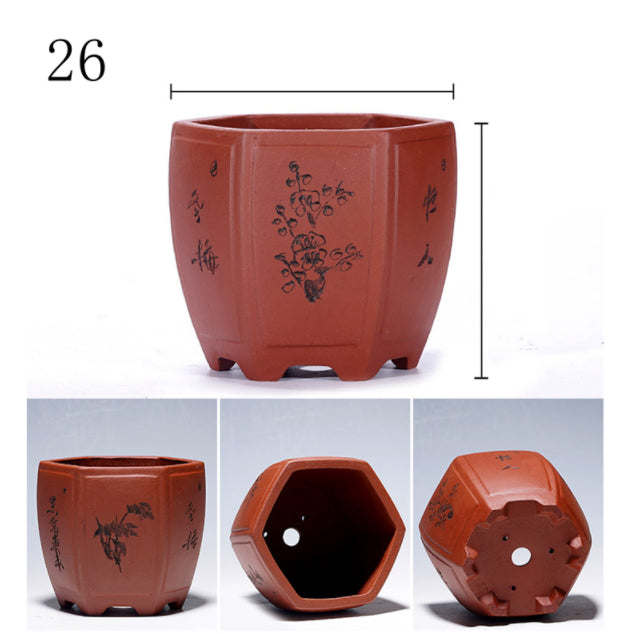 Purple Sand Flowerpot Tray for Yixing Pots - Garden & Home Storage