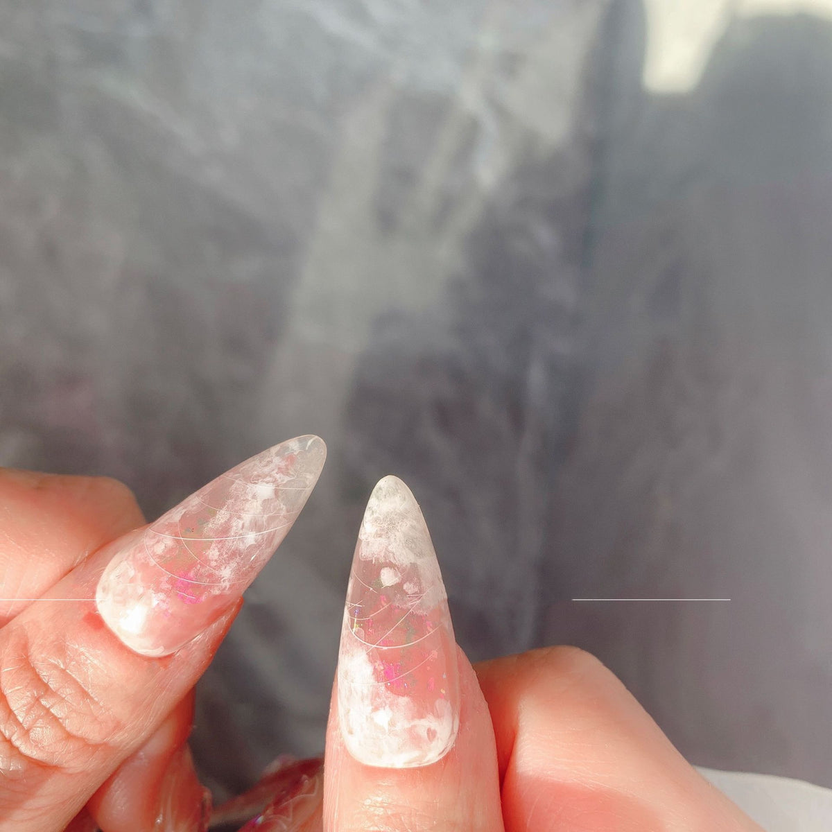 White Fairy Nail Stickers - Polarised Wearable Nails