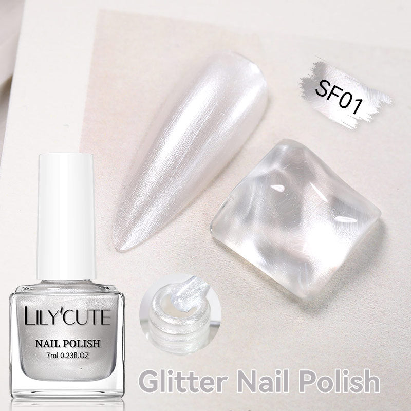 Quick-Dry Metallic Mirror Nail Polish No Baking Required - Water & Oily Resistant