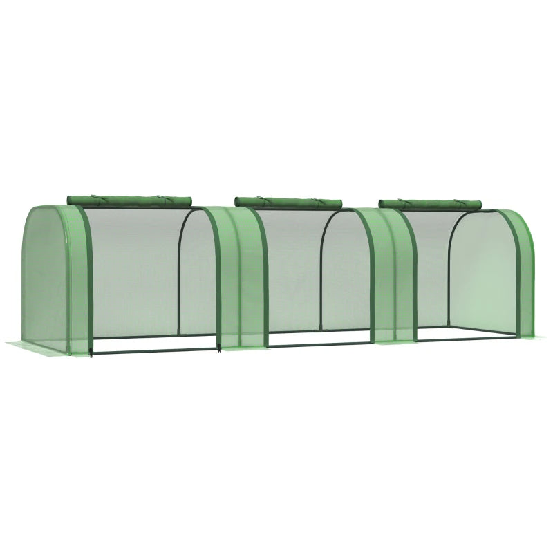 Portable Greenhouse with Zippered Doors & UV-Blocking Cover - Garden Shelter
