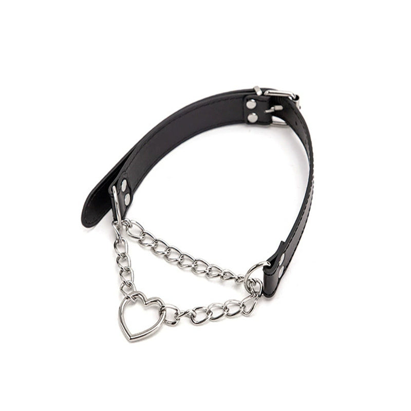 Adjustable Toy Collar with Traction Chain for Play and Training