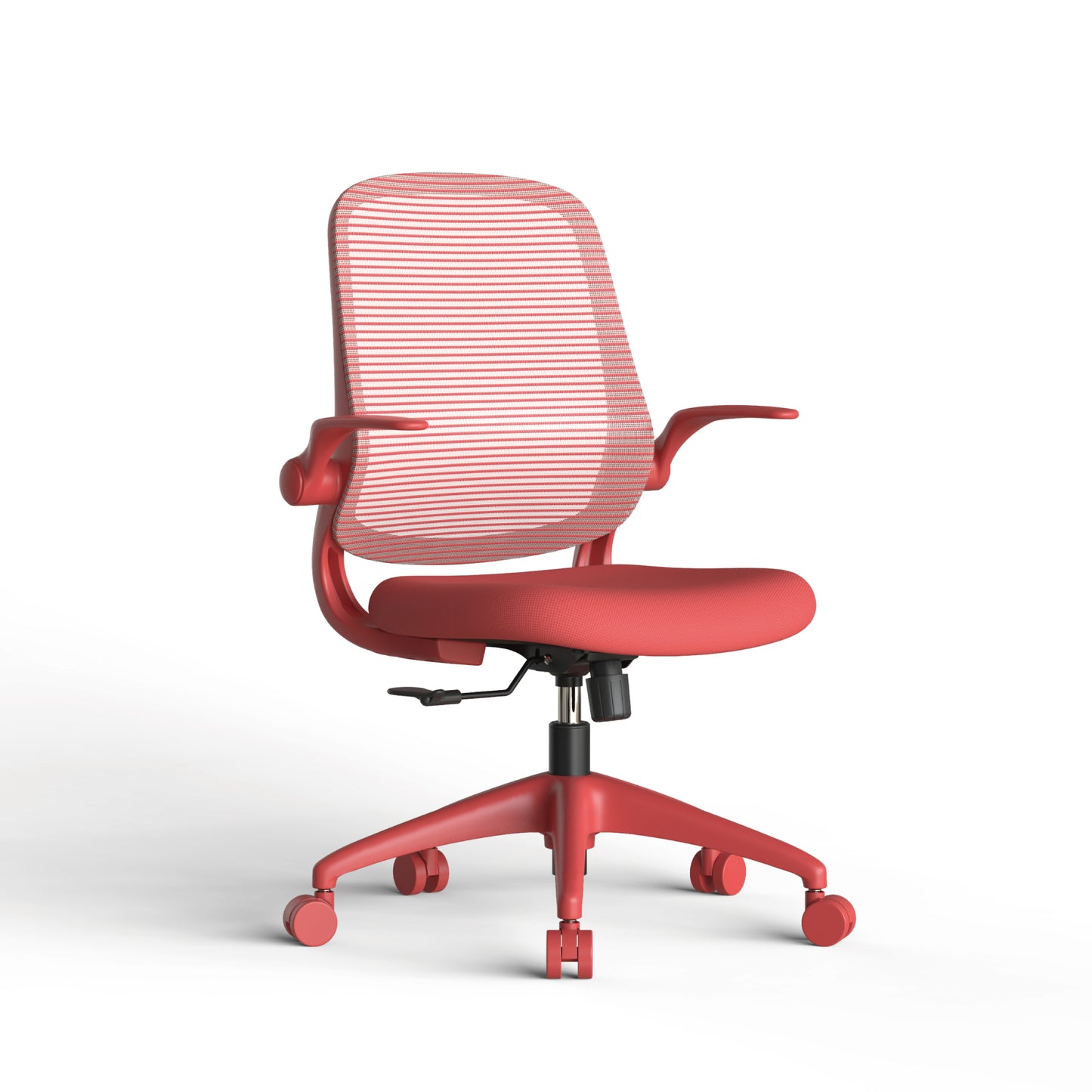 Ergonomic Mesh Office Chair - Comfortable & Fireproof - Red