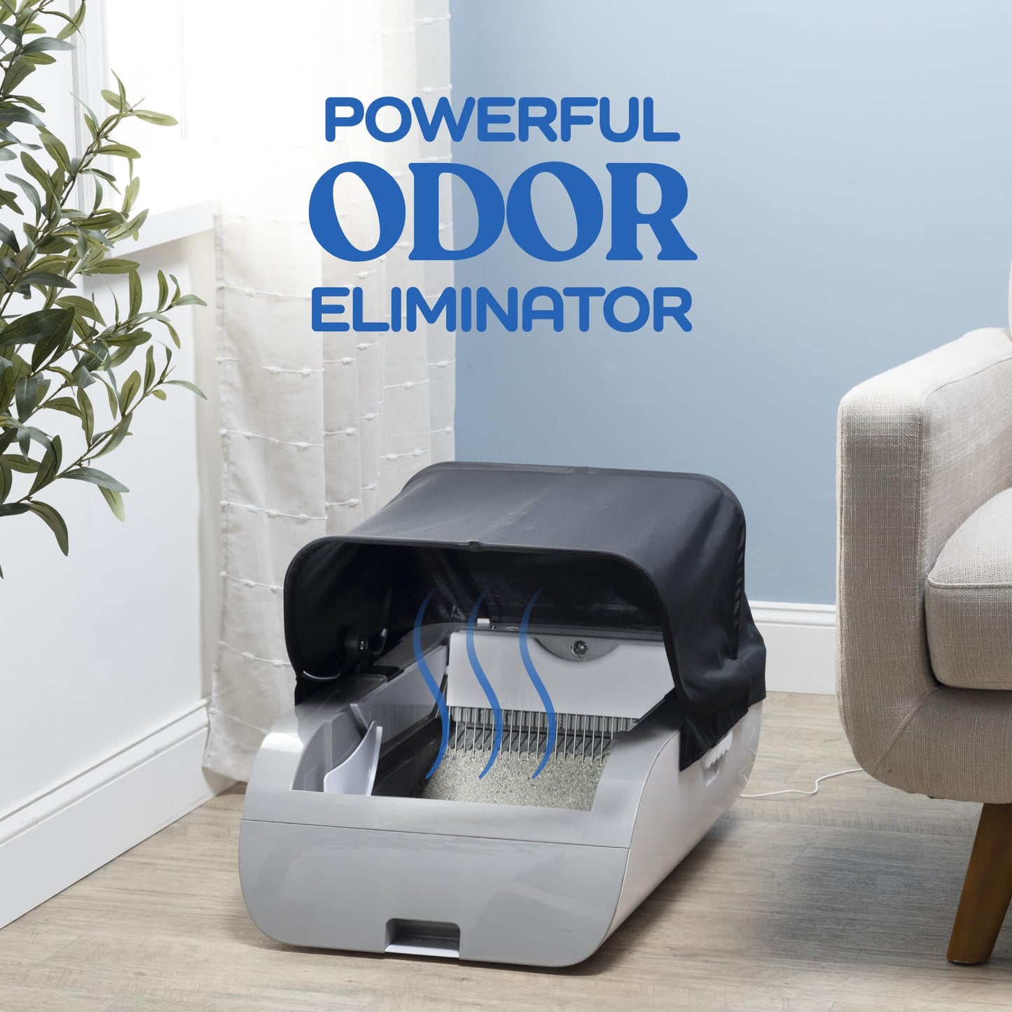 Smart Cat Litter Box with Wide Opening and Self-Cleaning - App & WiFi Enabled