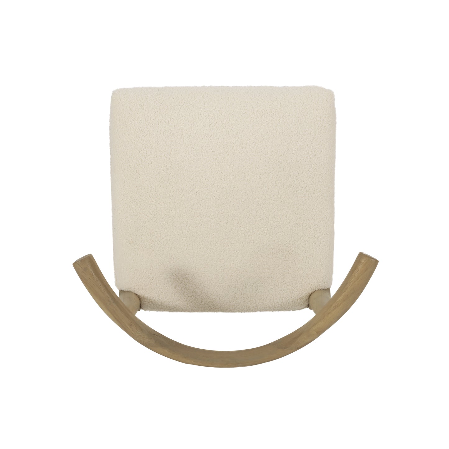 Mid-Century Modern Dining Chair Set of 2 - Ivory Upholstered