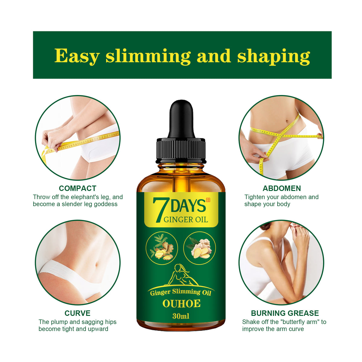 Ginger Body Shaping Oil Firming Thigh Muscle Slimming Care