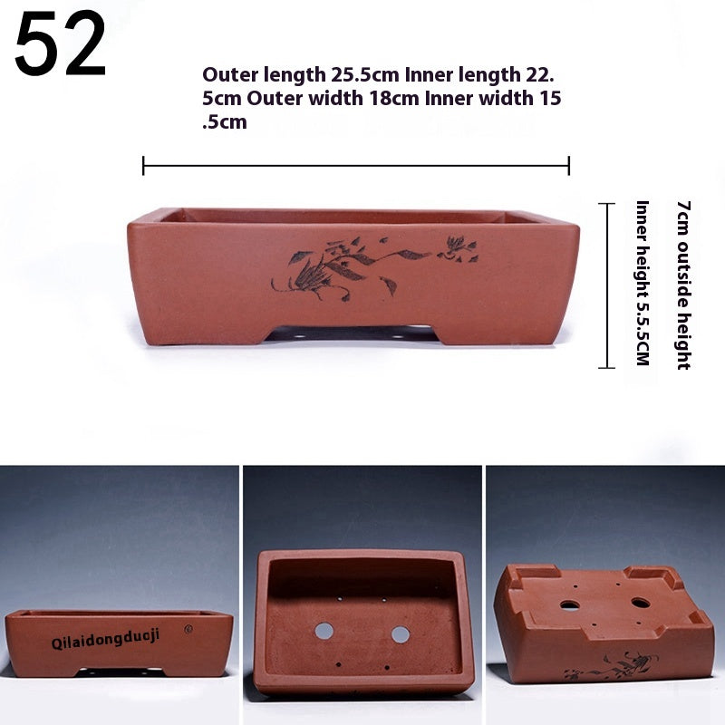 Purple Sand Flowerpot Tray for Yixing Pots - Garden & Home Storage