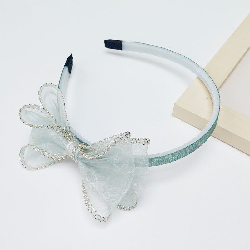 Children's Mesh Bow Headband - Kids Hair Accessory with Color Options