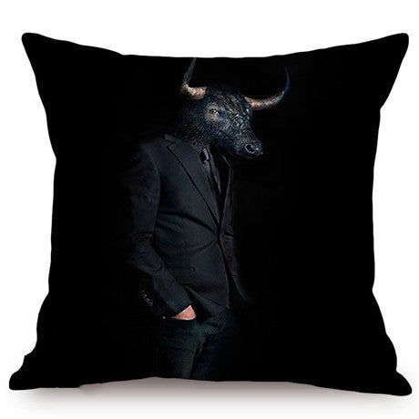 3D Animal Wolf Series Car Pillowcase Cushion Cover - Home Textiles