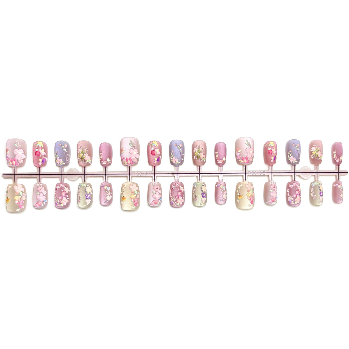 Matte Vintage Nail Art Stickers for Manicure - Embroidered Flower Designs