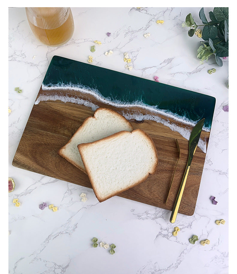 Wooden Chopping Board with Square Shape - Acacia Mangium Kitchen Cutting Board