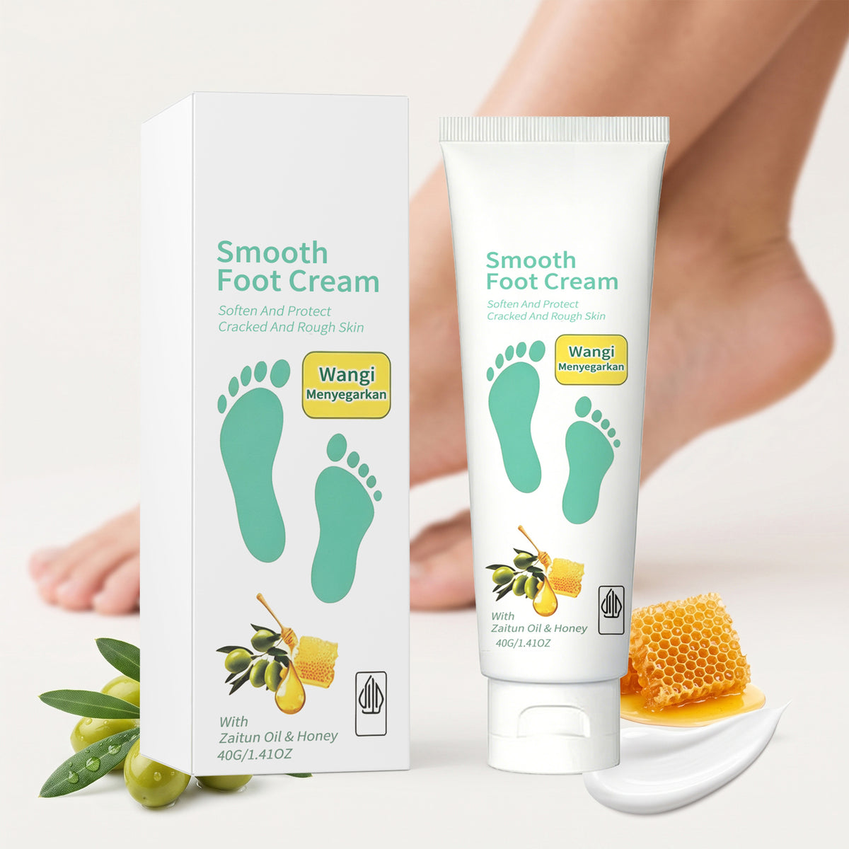 Foot Cream for Dry Heel Care - Nourishing Moisturizer, 40g