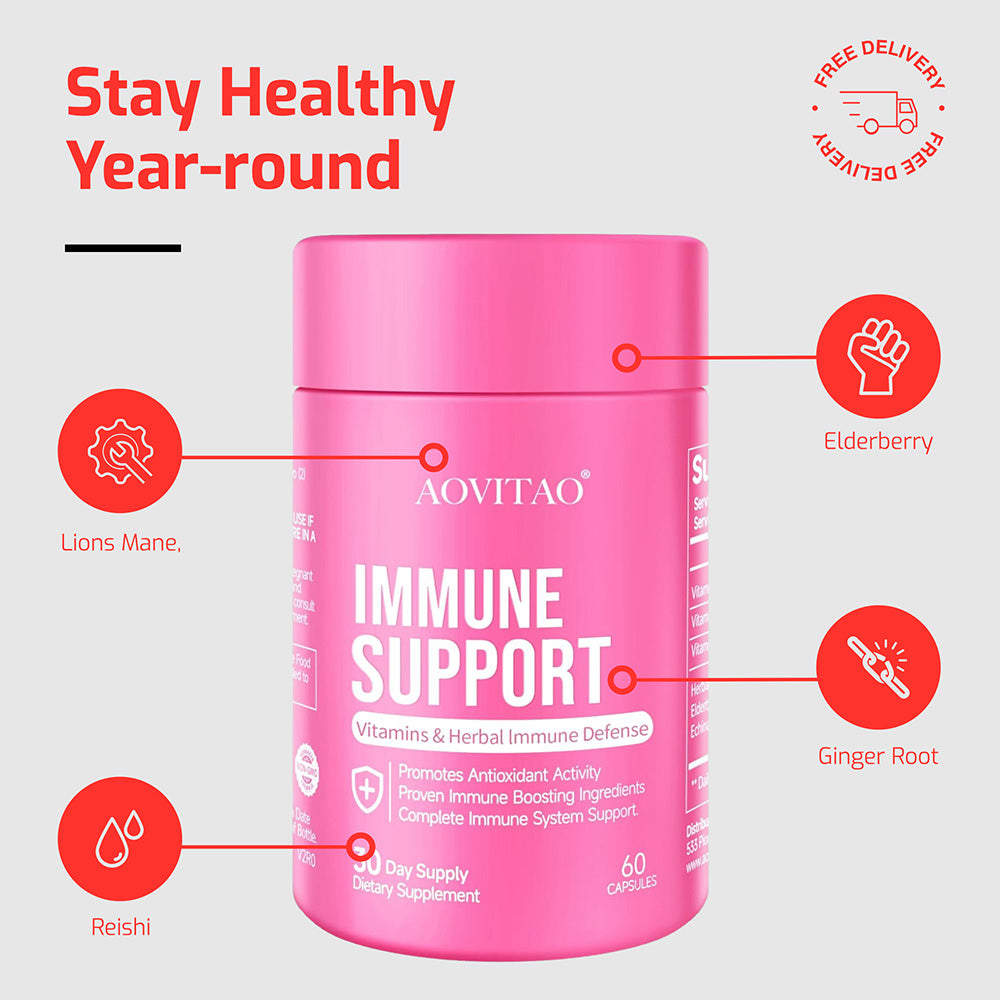 Immune Defense Mushroom Supplement - 60 Capsules