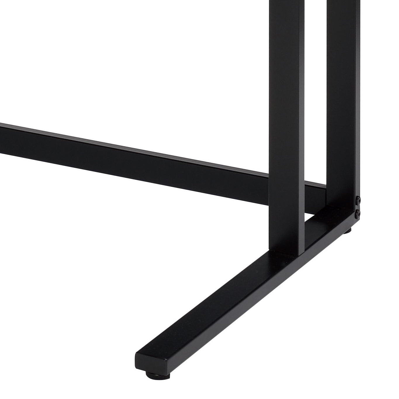 Walnut & Black Finish Writing Desk with USB Port - 47"
