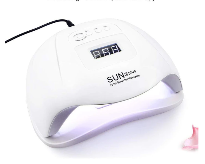 Nail Art Tool Set with UV Lamp & Nail Glue