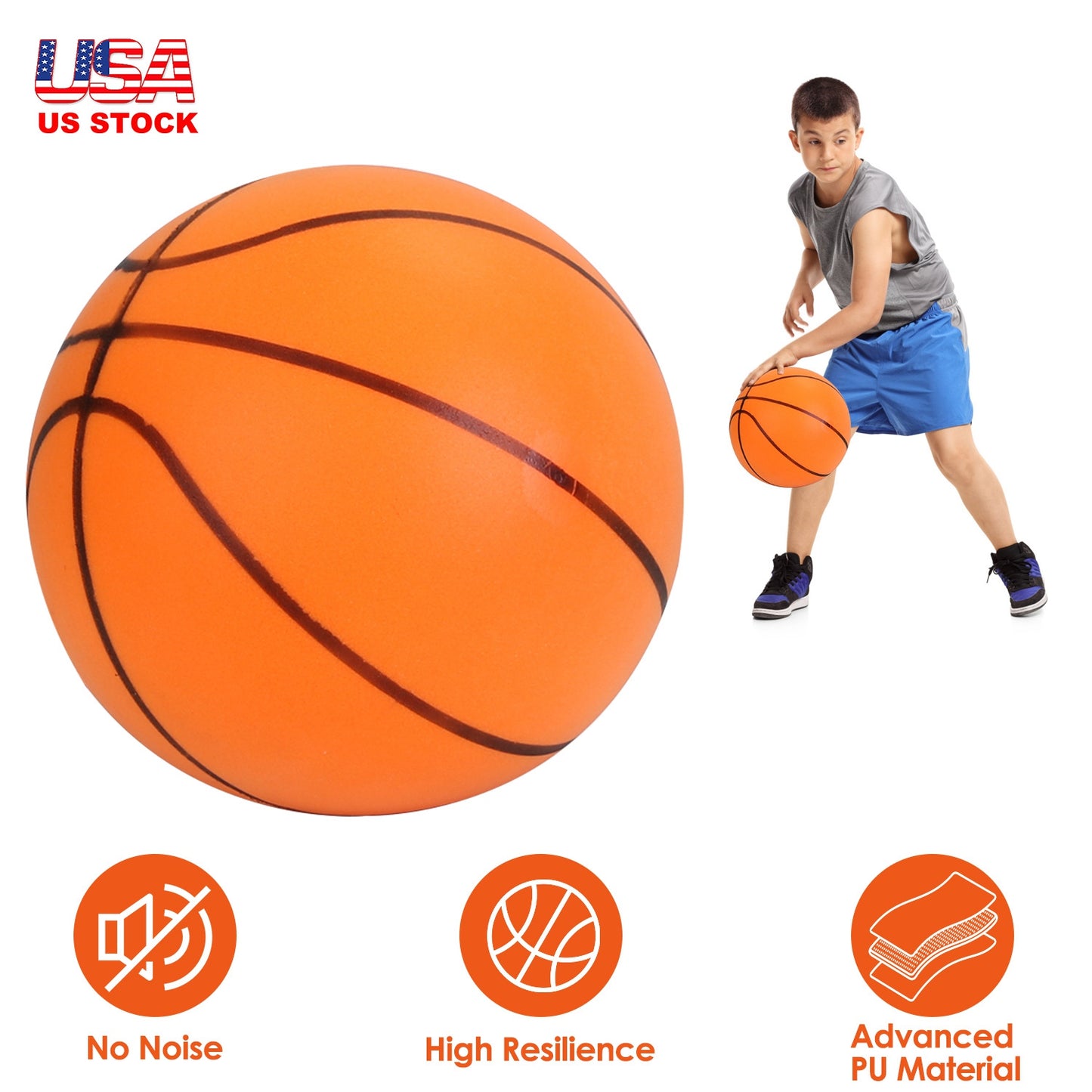 Silent Foam Basketball - Low Noise Indoor Training Ball