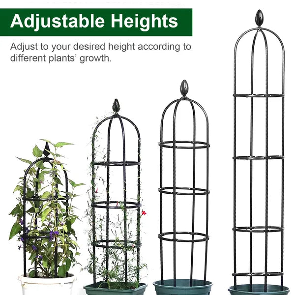 2-Pack 5.9FT Rustproof Garden Trellis for Climbing Plants