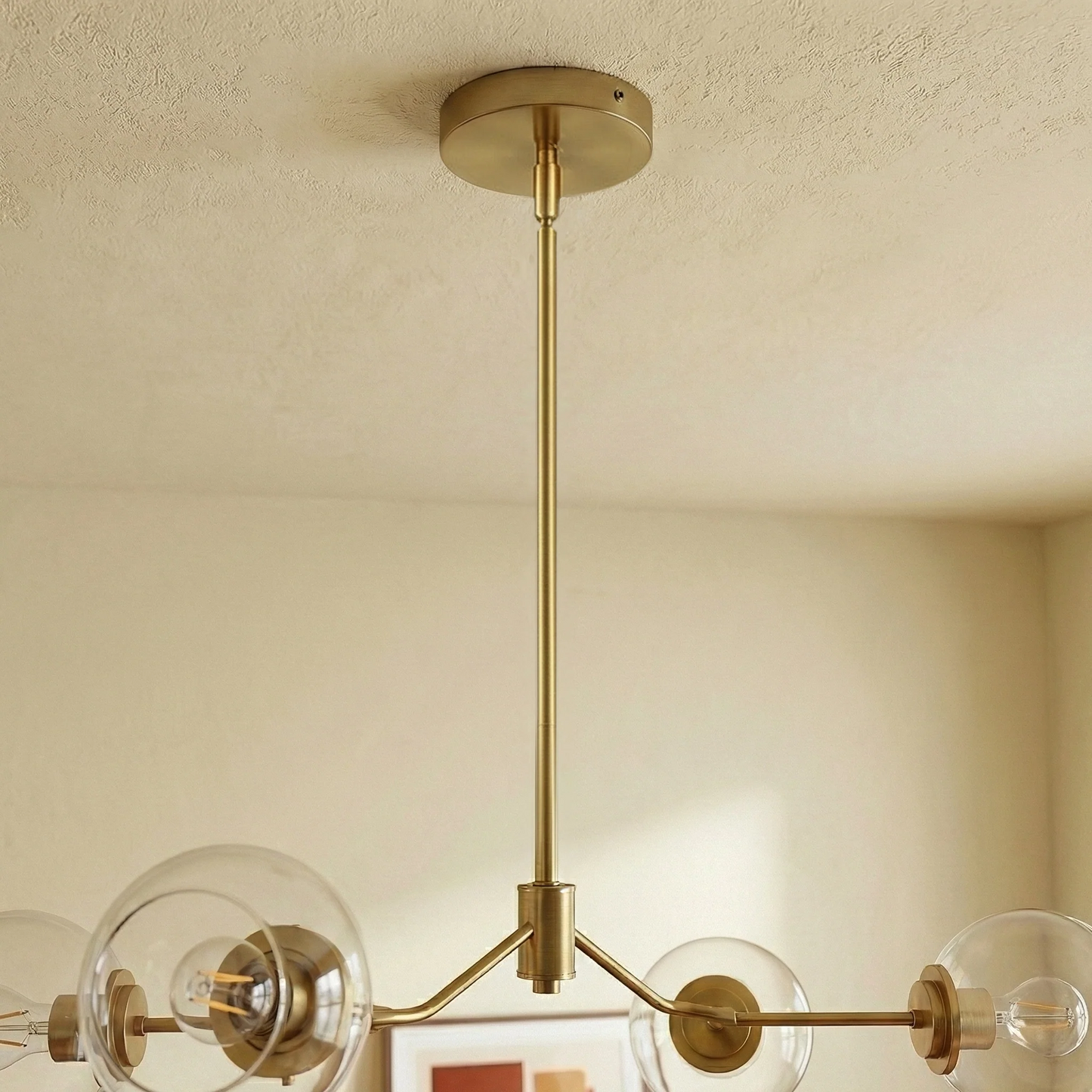 Jewel Four Lights Modern Farmhouse Chandelier Ceiling Hanging Light