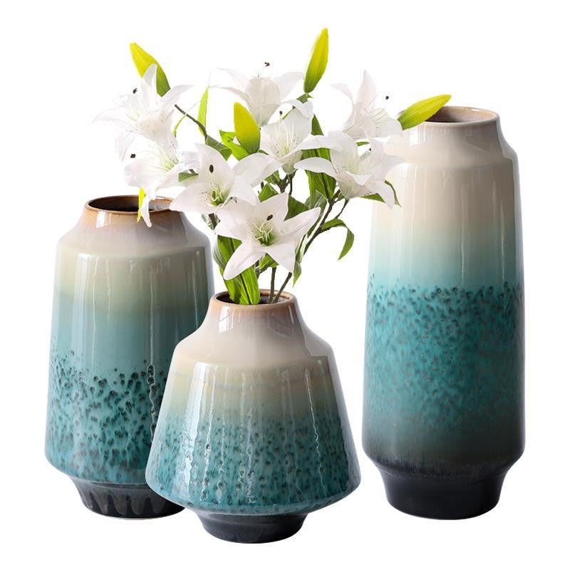 Chinese Style Ceramic Vase for Living Room Decor Multiple Sizes