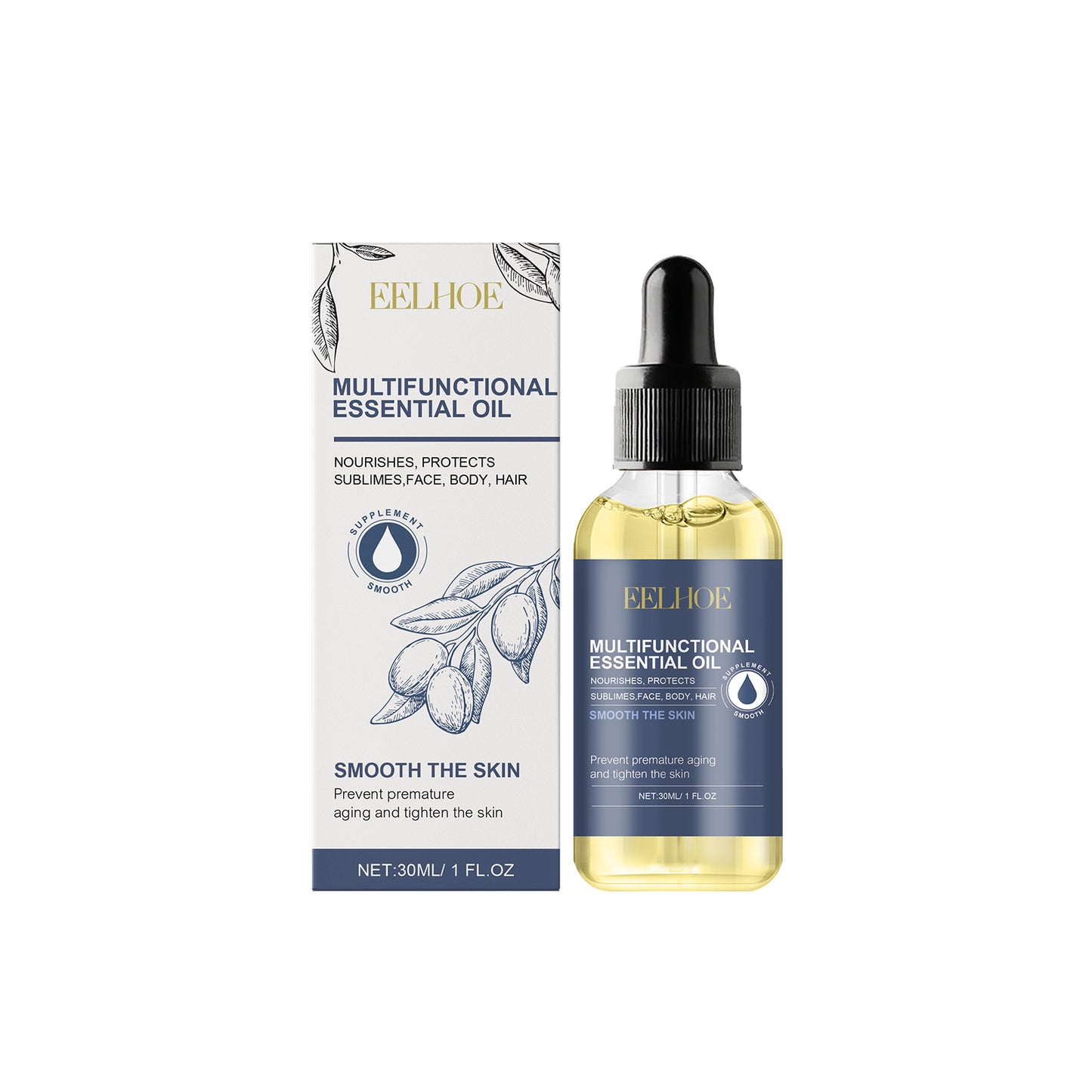 Multi-Purpose Nourishing Essential Oil for Face, Body, Hair, and Nails - 30ml