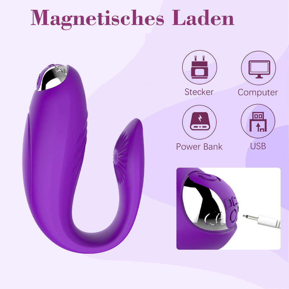 Portable U-Shaped Vibrator with 10 Vibration Modes for Women