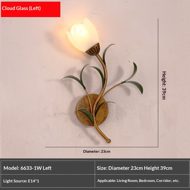 French-Style Modern Wall Sconce - Minimalist Living Room Lighting