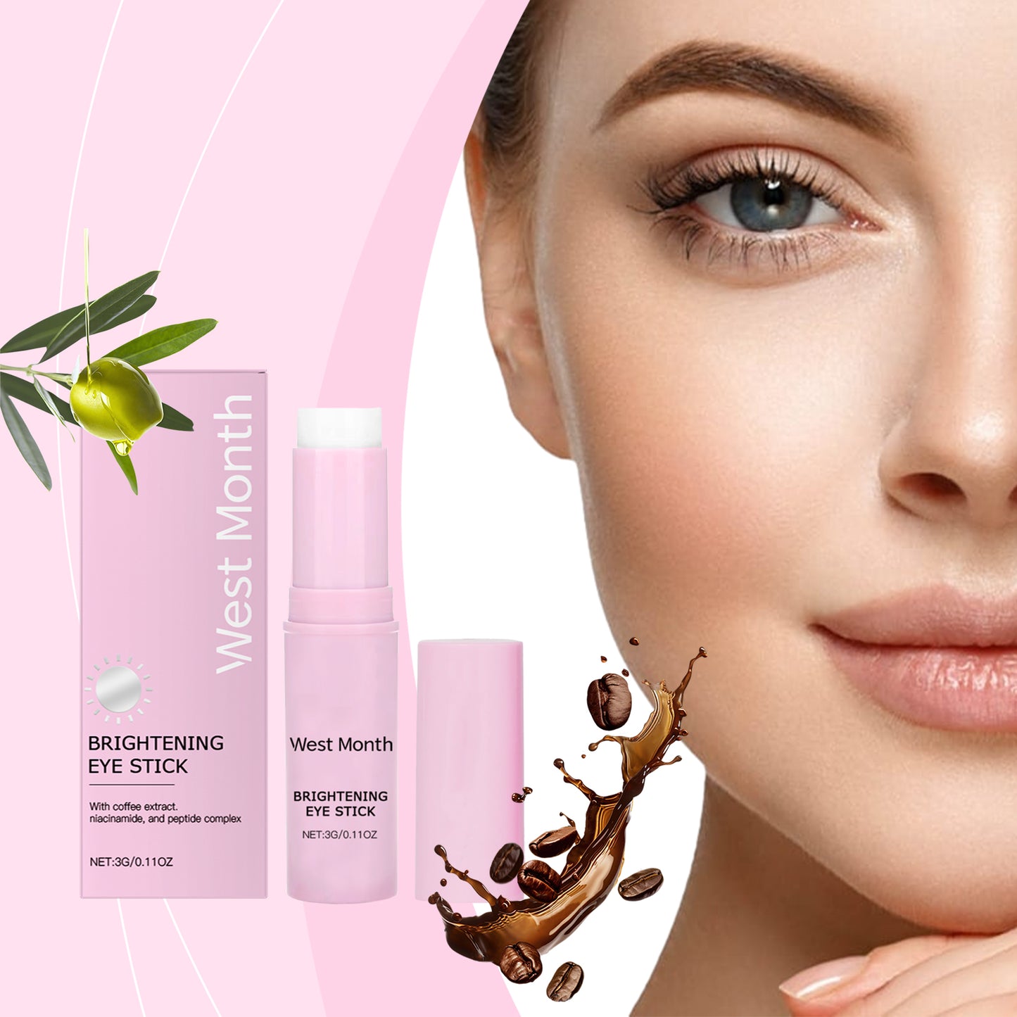 Firming Eye Cream Stick - Moisturizing Anti-Aging Eye Treatment