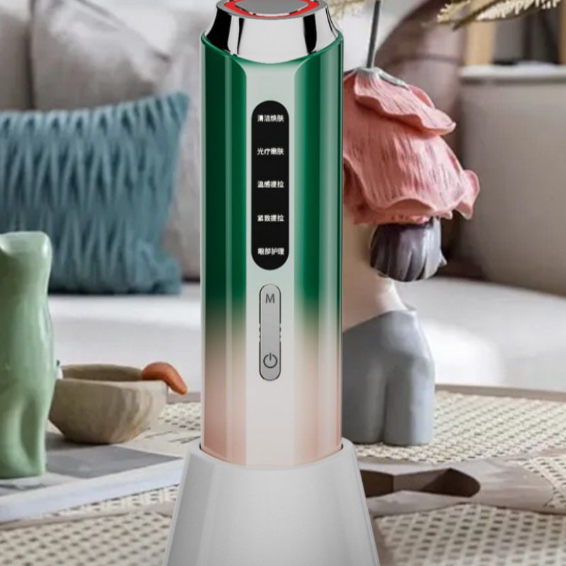 Electronic Facial Care Device for Home Use, USB & Green Gradient