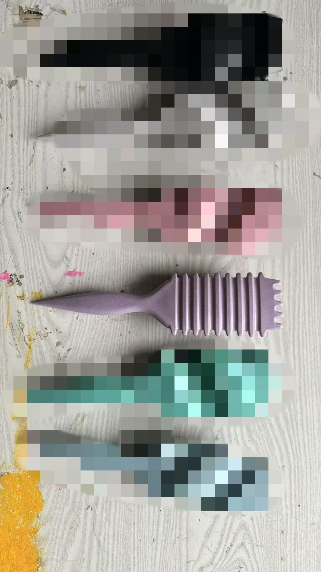 Ear Air Cushion Hairdressing Bounce Comb - Plastic, Multi-Color
