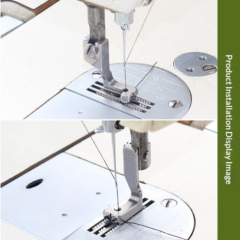 Industrial Sewing Machine Zipper Presser Foot for Invisible Zipper Installation