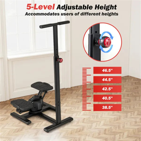 Multi-Functional Exercise Stepper - Step & Twist Design, 300lbs Capacity
