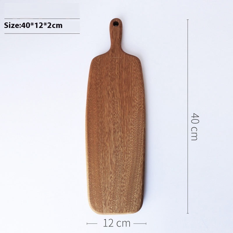 Wooden Vegetable Cutting Board with Handle - Kitchen Food Prep Board