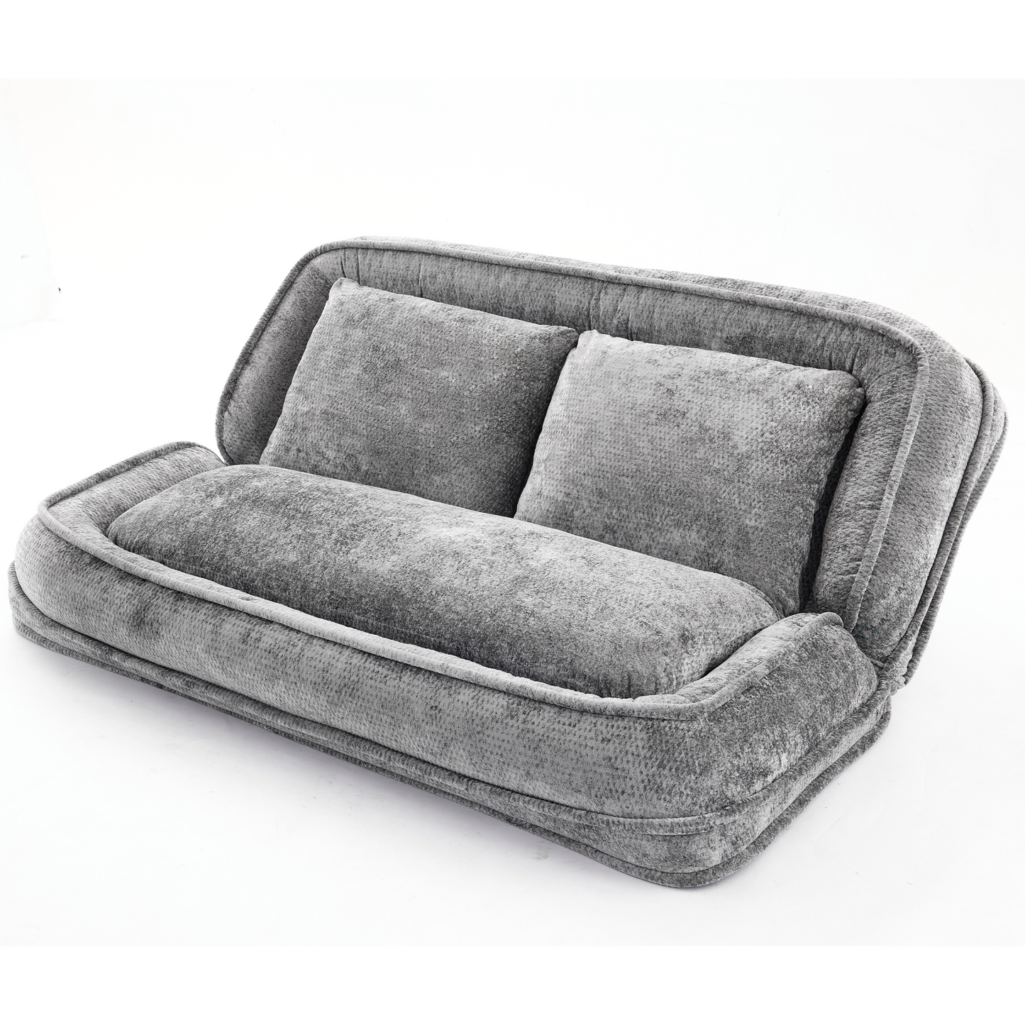 Extra Large Chenille Loveseat Sofa - Light Gray, 2-in-1 Dog Bed
