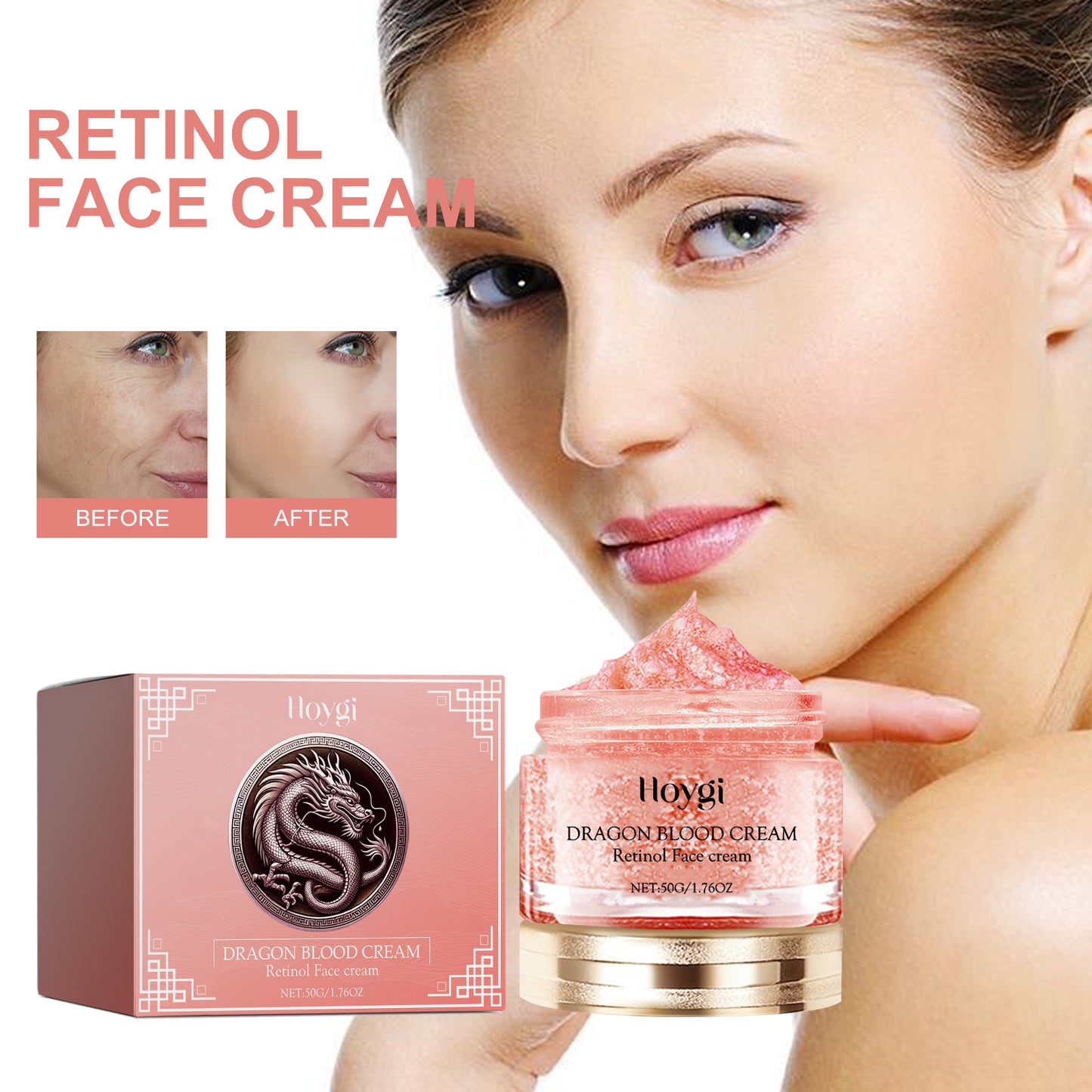 Retinol Face Cream for Anti-Aging and Fine Line Reduction - 50g