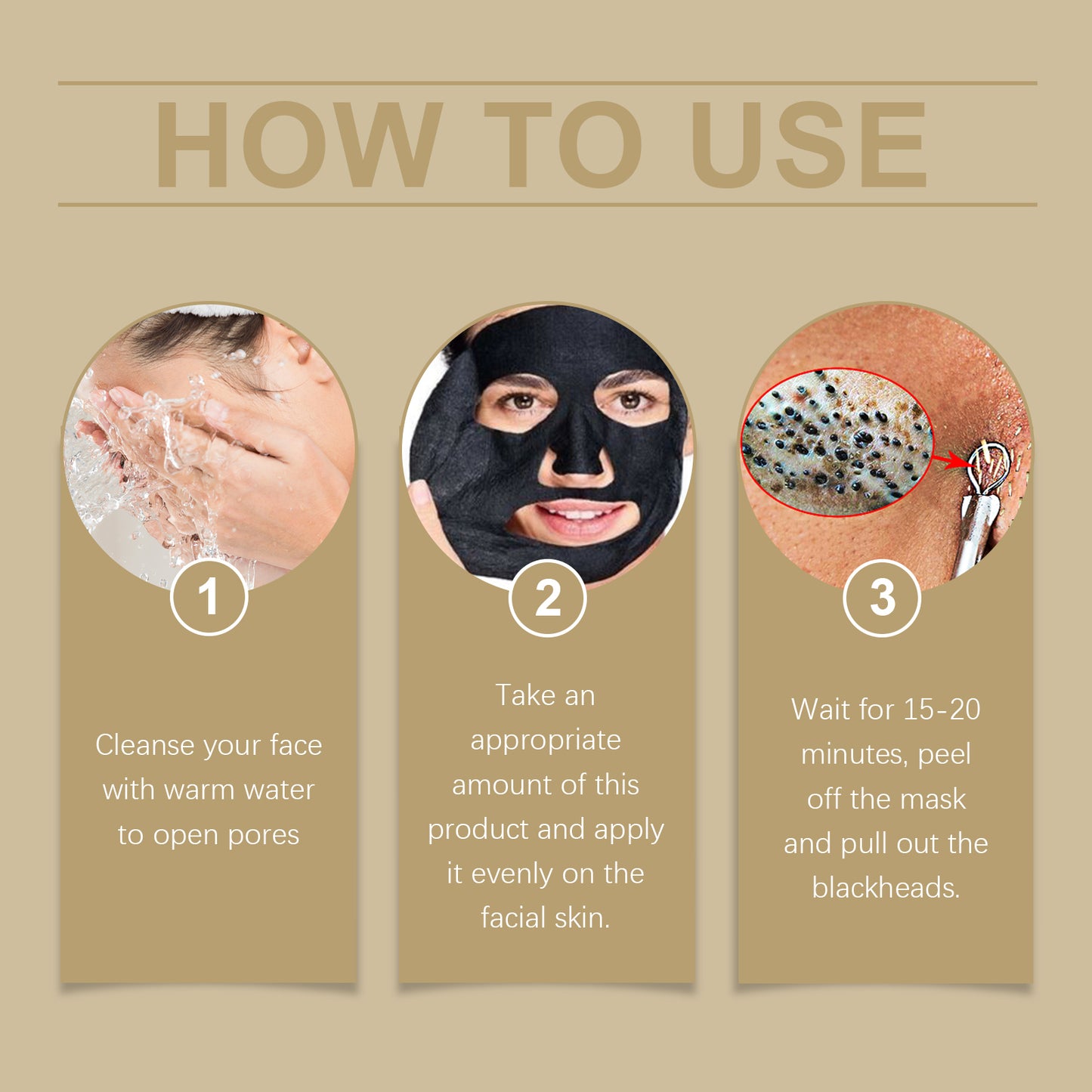 Blackhead Peel-Off Facial Mask - Deep Pore Cleansing & Hydrating Treatment