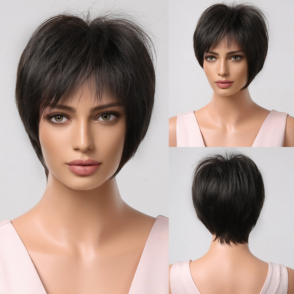 Short Curly Wavy Hair Wig for Round Face