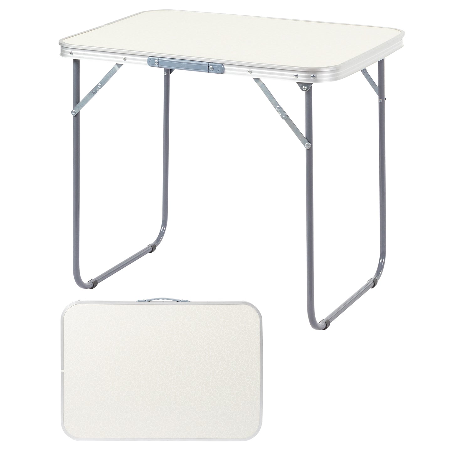 Portable Aluminum Folding Camping Table - 2.3ft Lightweight for Outdoor & Indoor Use