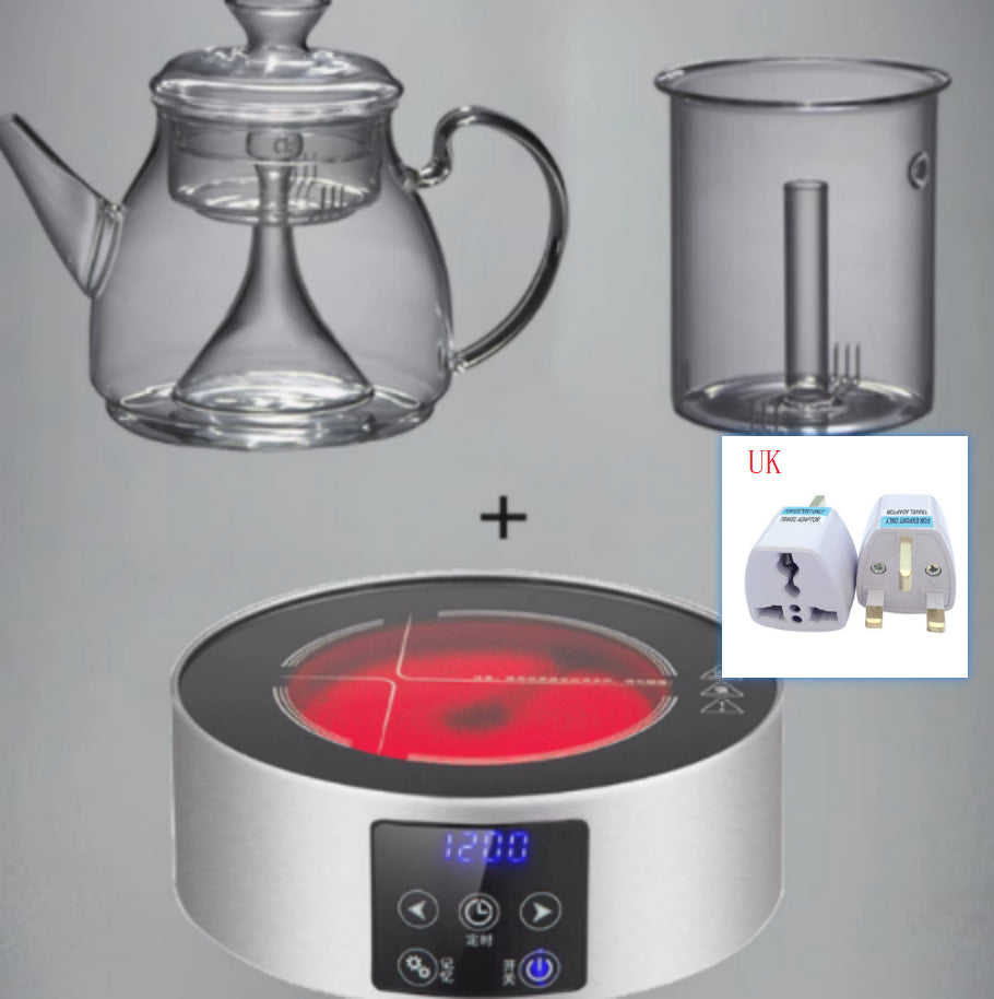 Large Capacity Glass Steam Teapot for Home Brewing - 1.5L