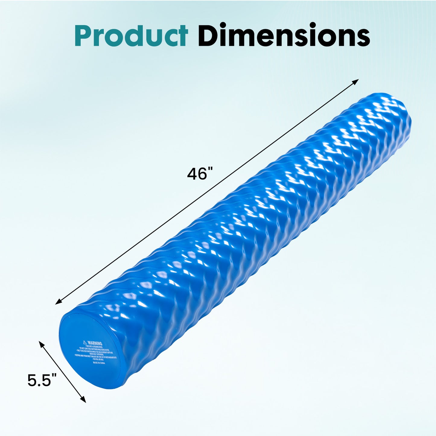 Noodle-Shaped Swimming Pool Float - High-Density Foam, Multiple Colors