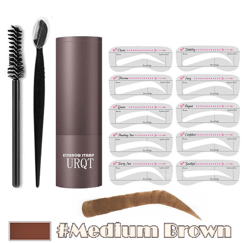 One Step Eyebrow Shaping Kit with Stencils & Brow Gel - Multiple Colors
