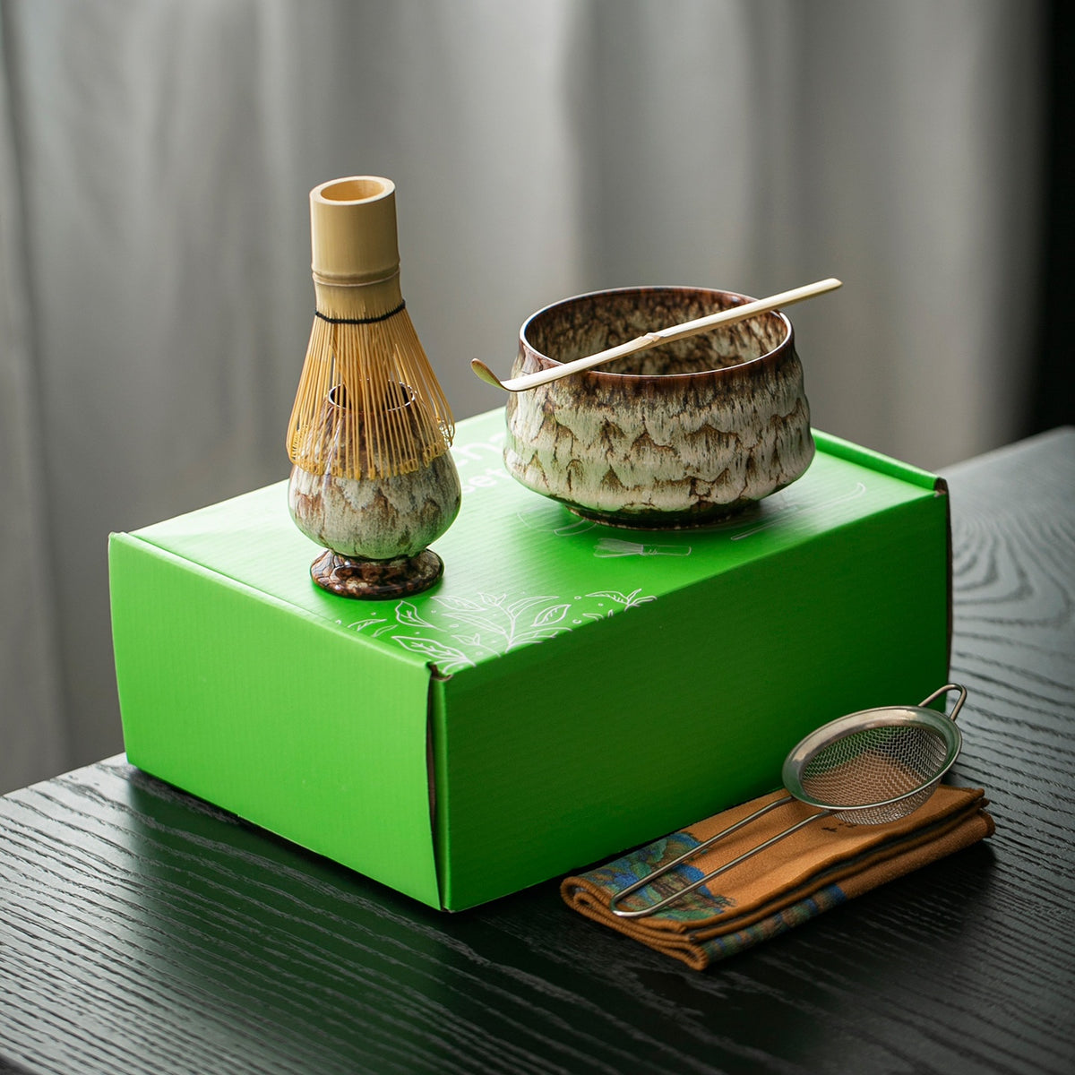Matcha Tool Set - Ceramic Tea Ceremony Utensils for Household