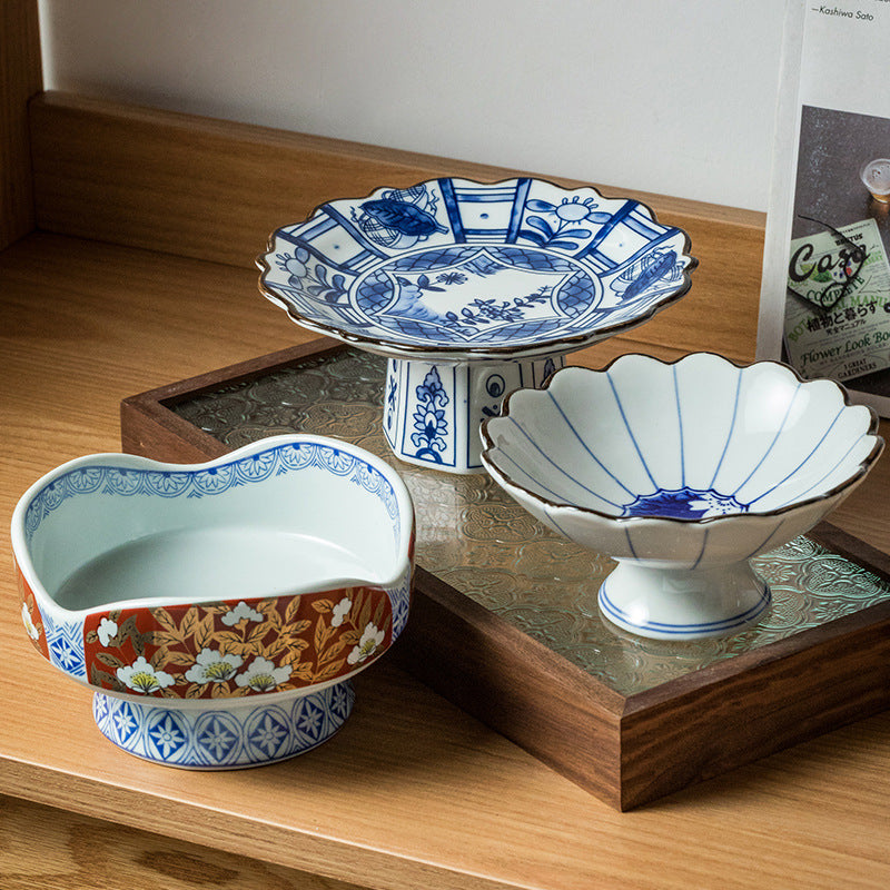 Retro Ceramic Serving Bowl - Modern Simple Style, Multiple Colors