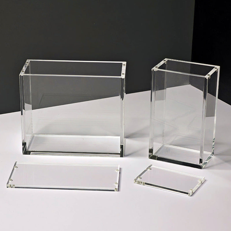 Acrylic Display Magnetic Dustproof Storage Box - Multiple Sizes & Quantities