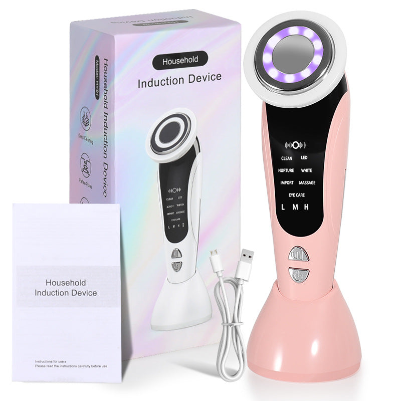 Multifunctional Portable LED Face Lifting Device with EMS & Color Light