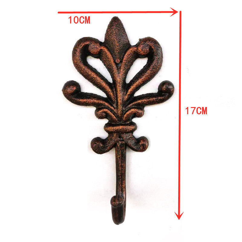 European Style Retro Metal Wall Hook Set Outdoor Garden Decor