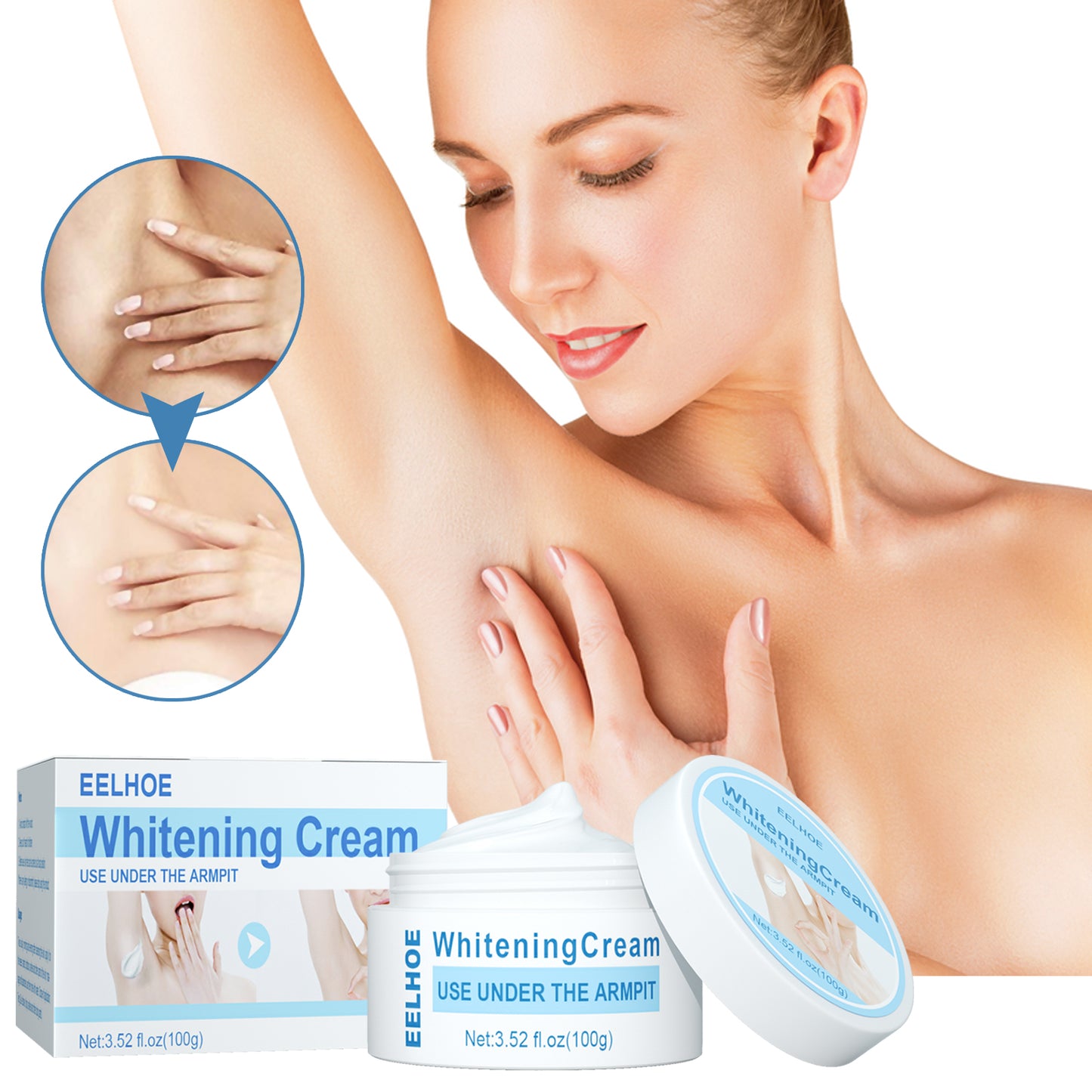 Brightening Body Cream for Underarms, Elbows and Knees - Multiple Sizes